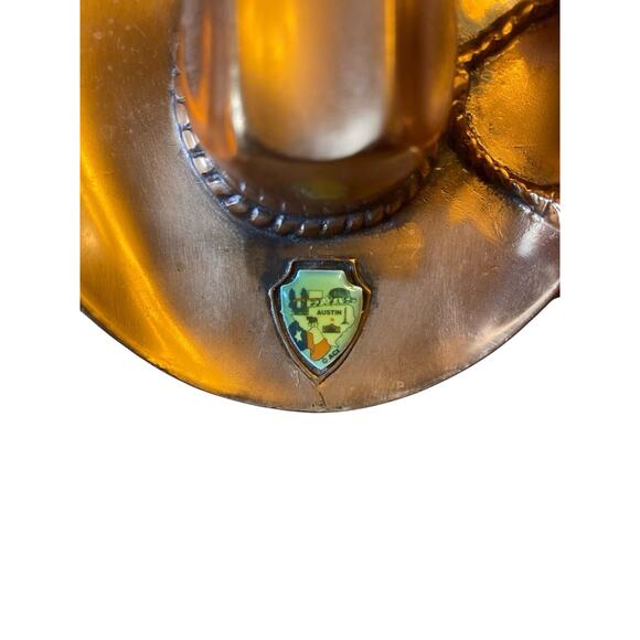 Copper Hat Cigarette Holder And Cowboy Boot Toothpick Holder Austin Texas - Picture 6 of 12